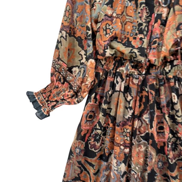 Dex Multicolor Paisley Midi Dress - Picture 13 of 13